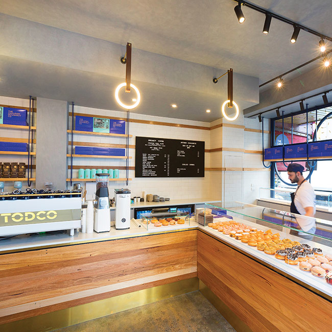 Doughnut & Cafe Design Melbourne-Oakleigh Doughnut Co TODCO Designer: Illustration