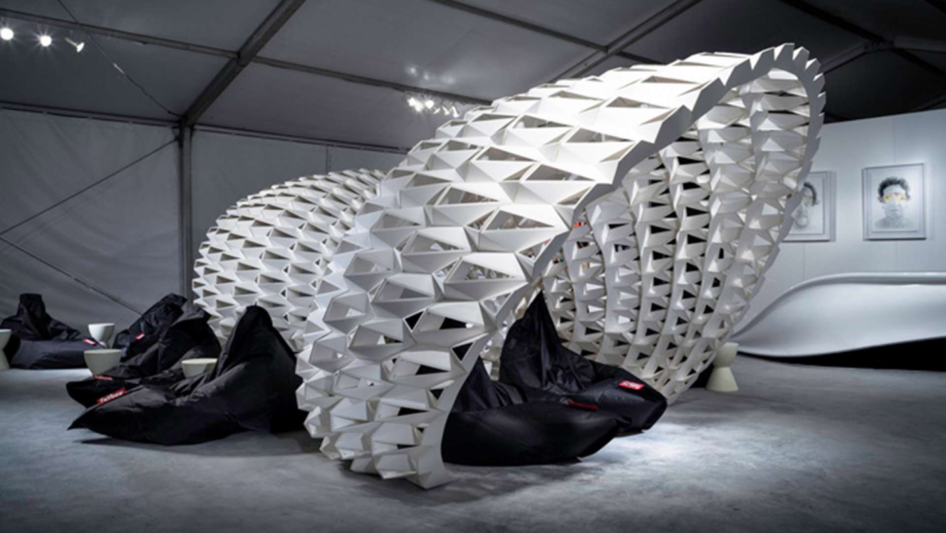 FXFOWLE Lounge installation by FXFOWLE Architects, Miami
