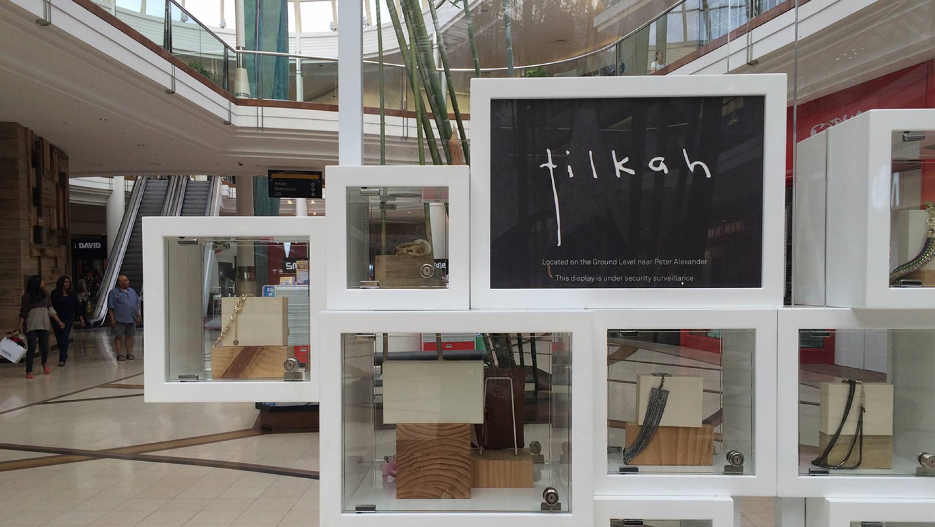 Tilkah studio equator vintage work seen on display