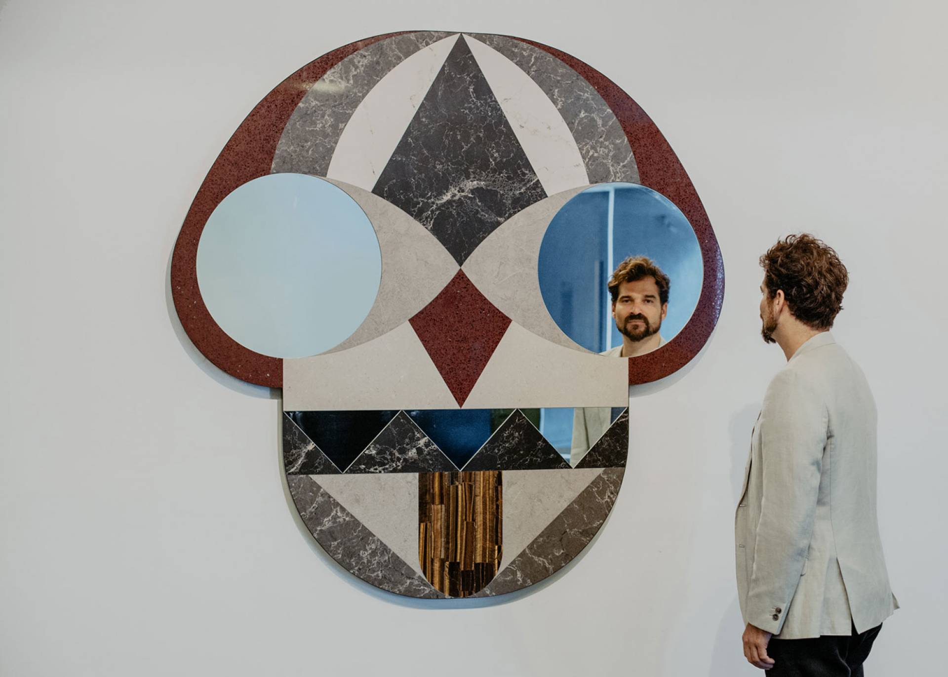 Jaime Hay&oacute;n designs giant mask like mirror