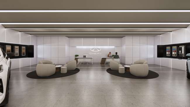 Chery Motors &amp; Lepas Melbourne City showroom designed by Studio Equator