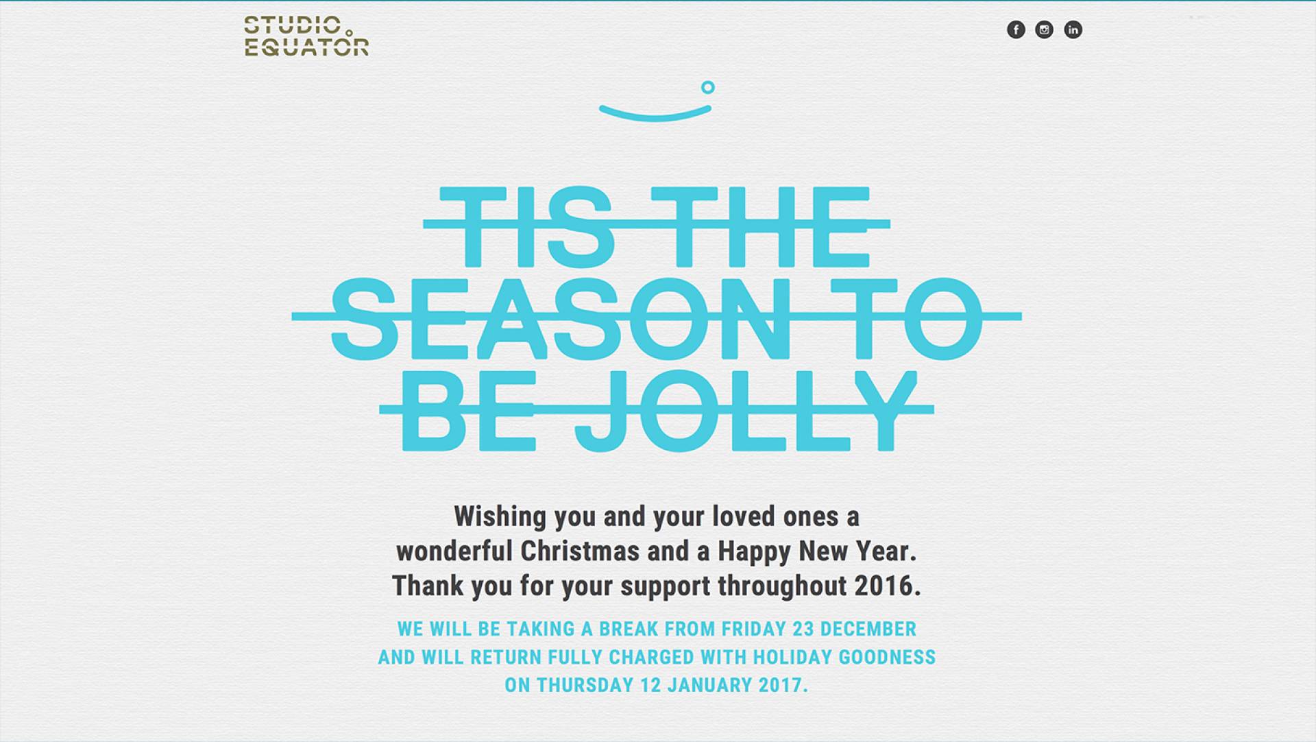 XMAS 2016 STUDIO EQUATOR CREW CELEBRATES